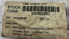 SINGLE LIP WITHOUT INNER CASE CR-20702