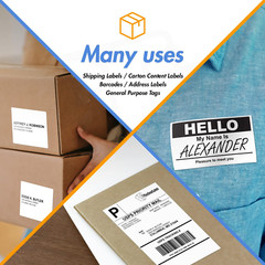 – 2″ X 1″ Removable Direct Thermal Labels – Compatible with Rollo & Zebra Deskto