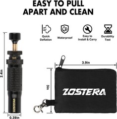 Adjustable Auto-Stop Tire Deflator Valve Kit (10-30 PSI) 4 PCS Screw-on Tyre Air