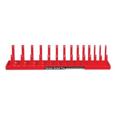 Hansen Global 1201 Red Tough Rugged ABS Plastic Socket Tray 18 L x 0.5 in.