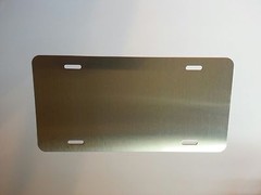 120 Pieces ALUMINUM LICENSE PLATE SUBLIMATION BLANKS 6″x 12″ BRUSEHD ALUMINUM **