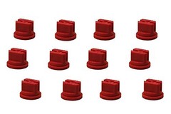 Pack of 12 – TeeJet Flat Spray Tips Red 80° Polymer 0.4 GPM @ 40 PSI TP8004VP