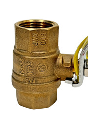 Apollo 94A-104-01 3/4″ NPT Brass Ball Valve, Full Port 600-psi CWP, Lever Op.