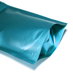 Cerulean Blue Leak Proof Air Tight Stand-Up Zip Seal Bags for Body Scrub Product