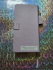 2027 Weekly Pocket Planner Faux Leather, Faith Love Hope Purple Butterfly Tassel