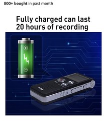 (16GB) Mini Digital Voice Recorder/MP3/Voice Activated Recording #247