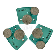 Trapezoidal Grinding Disc Medium Bond for Bolt on Concrete Grinders 140 Grit