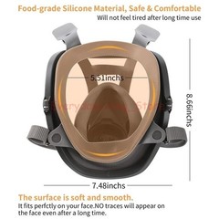 US Full Face Gas Mask Painting Spraying Respirator w/Filters for 6800 Facepiece