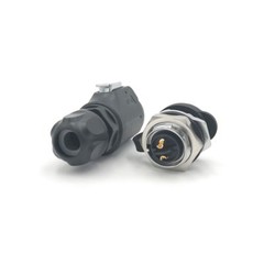2 Pin M16 Size Power Circular Connector Female Plug & Male Socket Outdoor IP67