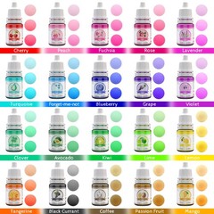 20Colors x 6ml, Blue, Navy, Black, Brown, Sunset red, yellow, Yellow,…