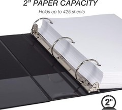 Economy 2 Inch 3 Ring Binder, Made In The Usa, Round Ring Binder, Custom