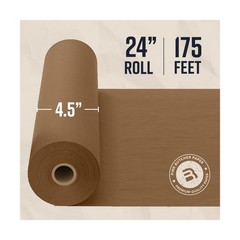 Bryco Goods 24 Inch x 175 Feet, Brown Butcher Paper Roll, Unble… USA FAST SHIP