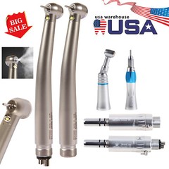 NSK Style Dental LED High/Low Speed Handpiece Straight Contra Angle Air Motor