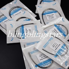 10 Packs Dental Orthodontic Stainless Steel Round Arch Wire Square/Ovoid/Natural