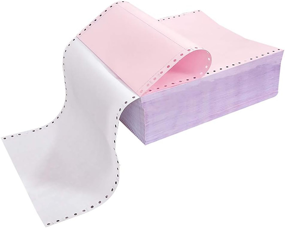 NCR Continuous Feed Computer Paper 9.5×11, 2-Ply, 1000 Sheets