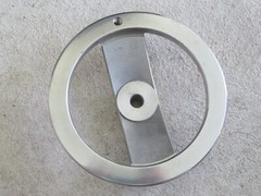 MONROE ENGINEERING 30748P 8″ Polished Aluminum 2 Spoke Handwheel Handle missing