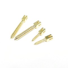 Dental Endo Pure Gold plated Conical Screw Posts Assorted Root Canal Dental