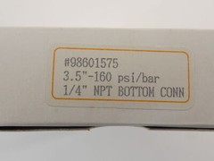 Pressure Gauge 98601575 3.5″ Face Dial 0-160 PSI 1/4NPT Bottom Connection – N…