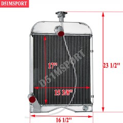 3 Row Aluminum Radiator Fits For Ford 2N 8N 9N Tractors 8N8005 86551430