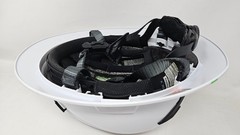 STUDSON SHK-1 Type II Full Brim Non-Vented Safety Helmet White, Third Party Logo