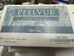 DUX DENTAL 31610 PeelVue 200 Autoclave Pouches 3.5 X 5.25