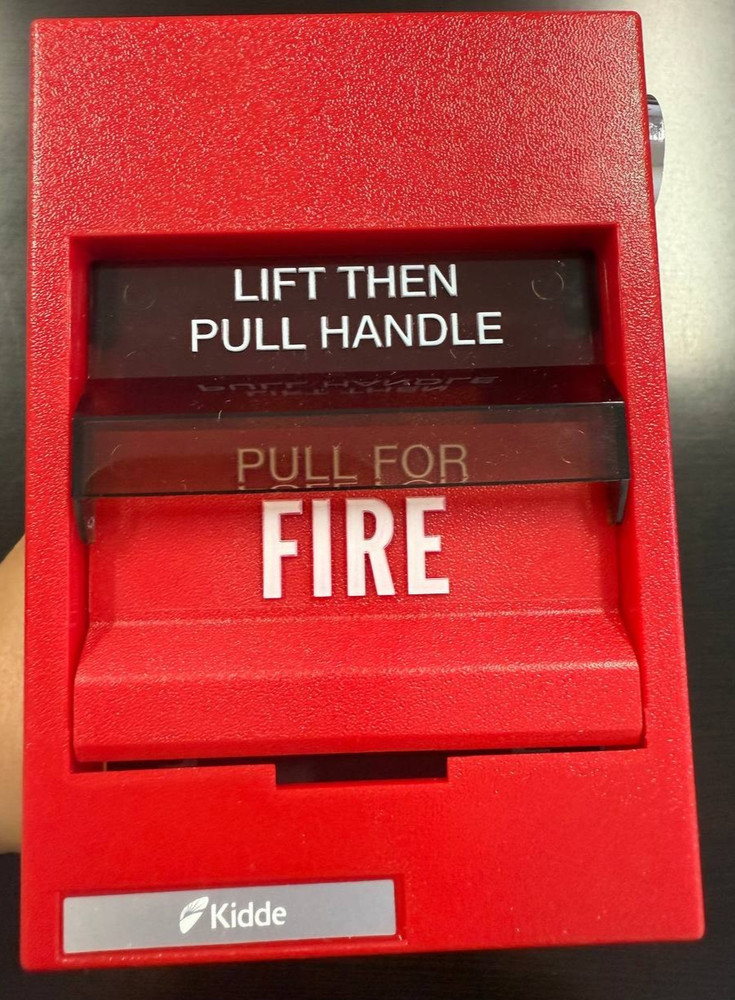 KIDDE K-278B-1120 Fire Alarm Pull Station Red 3-5/8″ D 405F23