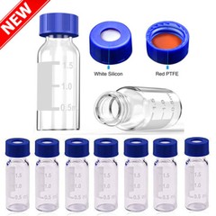 10000pcs 2mL Clear Screw Bottle HPLC Autosampler Vials for Agilent Waters Varian