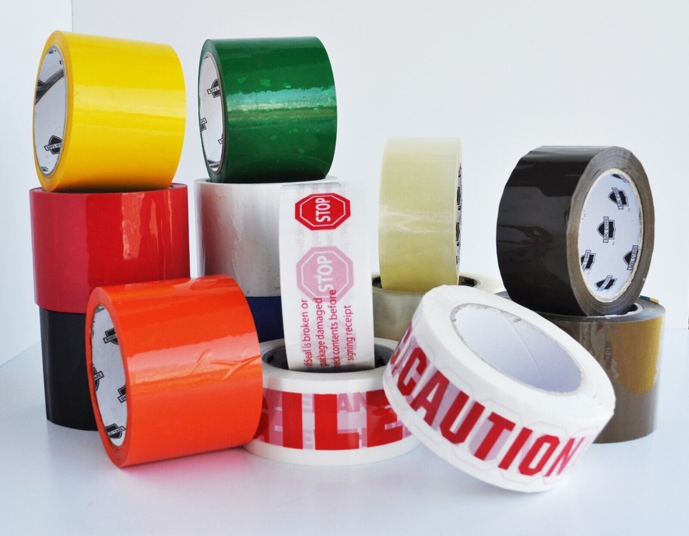 Carton Sealing Packaging & Shipping Tape & Printed Tapes Select: Colors & Rolls