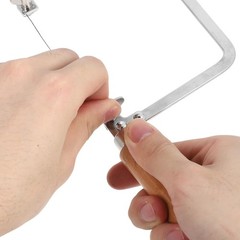 U-shaped Saw Jewelry Tool W/ 12 Blades Kit Jewelers Saw Bow Saw Frame