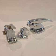 Kason 930-1-54 Surface Mount Trigger Action Polished Chrome Latch with 2 Strikes