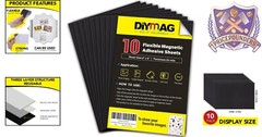 Flexible 4″ x 6″ Magnetic Sheets with Strong Adhesive – Perfect for Photos