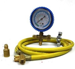 A/C R134a R12 R22 Single Manifold Gauge Kit 4 Testing Charging Air Conditioner