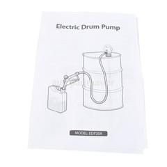 Electric Drum Barrel Pump: 120V AC/12V DC Operation, 5 GPM Flow Capacity
