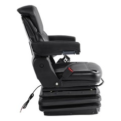 VEVOR Universal Forklift Seat Adjustable Tractor Seat with Seatbelt Armrests