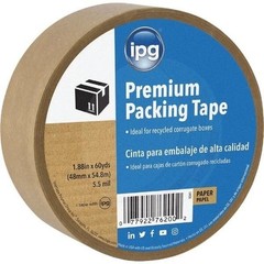12 Pack Intertape 9341 Kraft Sealing Paper Flatback 1.88” Carton Sealing Tape