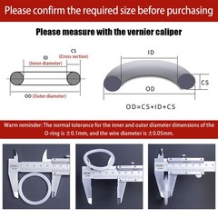 White Silicone O Rings Seals 6mm Cross Section 23-388mm ID Food Grade O Ring