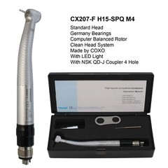 COXO Dental Self Power High Speed Handpiece 4 Hole E generator NSK QD-J Coupler