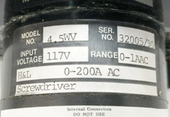 New Larsen 4.5WV Amperage Meter 0-200A 117V