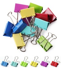 Mr Pen Metal Binder Clips 12 pcs 2 Inches Extra Large Size Colored Binder Paper