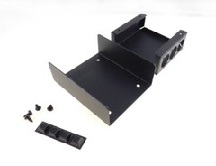 Steel Project Box 4 1/2″ x 3-3/4″” x 1 5/8″ Pre-Punched for 3 “D” Series XLR’s