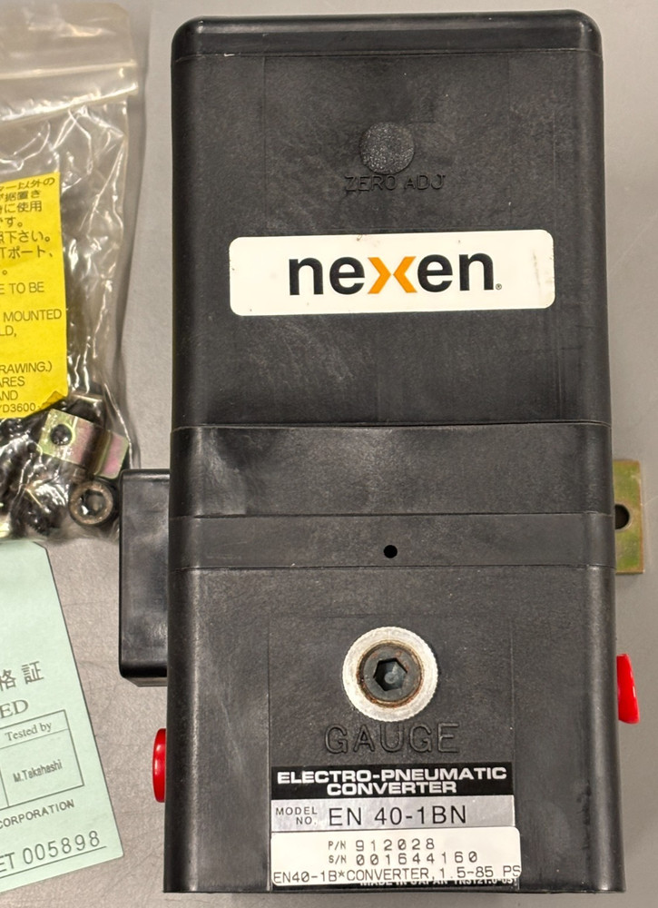NOS Genuine Nexen Model EN40-1BN 912028 Electro- Pneumatic Converter, 1.5-85 PSI