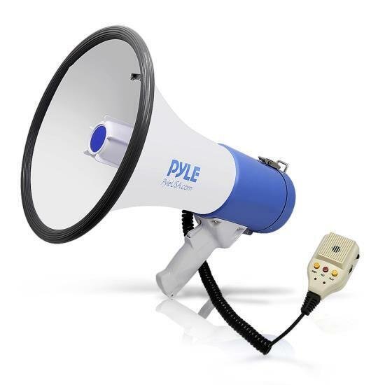 Pyle PMP59IR 50W Megaphone W/ Record & Rechargeable Battery iPod/MP3 Input