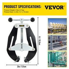 VEVOR Ultra Clamp Pipe Clamp 2″ – 6″ Welding Alignment Clamp or Ultra Fit Clamp
