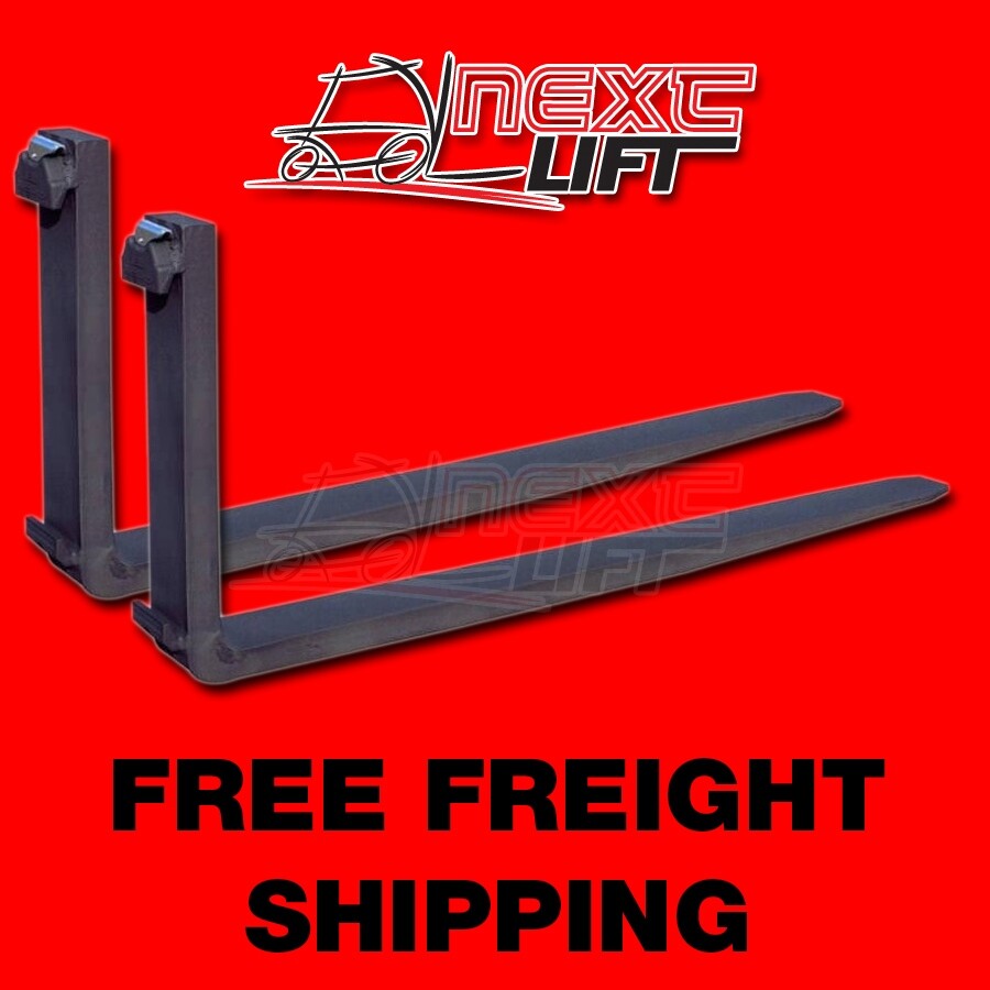 NEW CLASS IV 4 8 FT FORKS 2.5″ X 6″ X 96″ (PAIR) FORKLIFT FORK FOOT