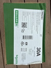 Square D VHU361 Heavy Duty Safety Switch 30A 3-Pole 600V
