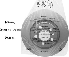 SmartWiz Polybags 4×6 + 5×7 + 6×9 – 500 each size – FBA Warning Permanent Seal