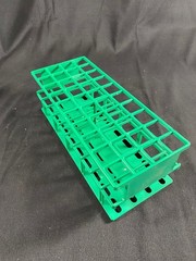 VWR 4×10 Place Nylon Test Tube Rack For 20mm Tubes Green Stackable 89215-780