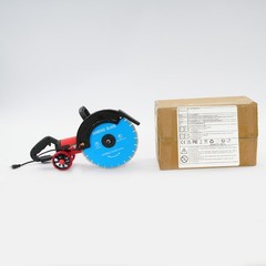 Electric Concrete Cutter Saw, Circular Saw with Saw Blade and Rolling Pulley