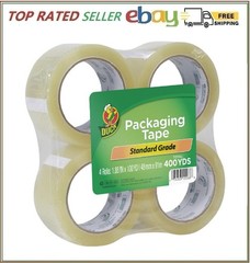 Duck Tape Brand Standard Packaging Tape Refill, 4 Rolls, 1.88 Inch x 100 Yards
