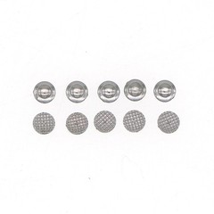 US Dental Orthodontic Metal/Ceramic Clear Lingual Button Bondable Round Base